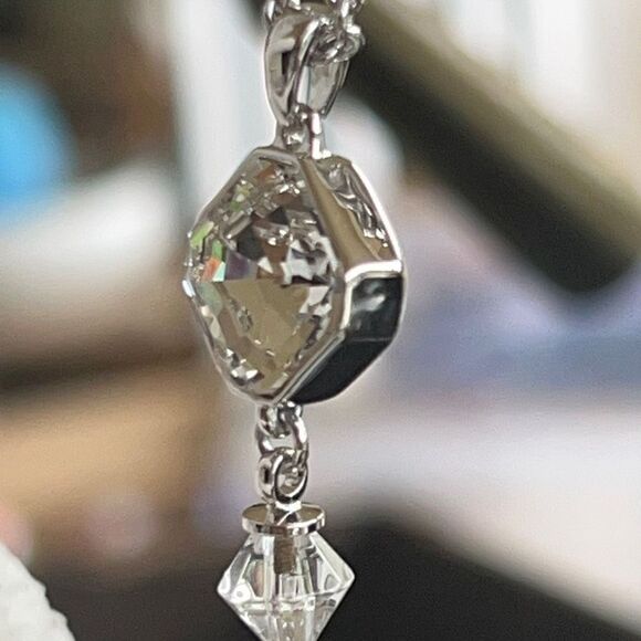 Spotlight Necklace Silver Asscher Cut - Picture 4 of 11